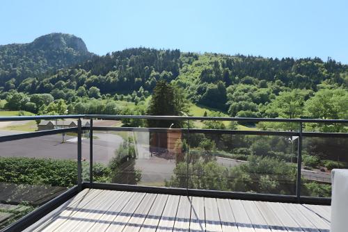 a view from the balcony of a house at D5 - Résidence La Montille in Mont-Dore