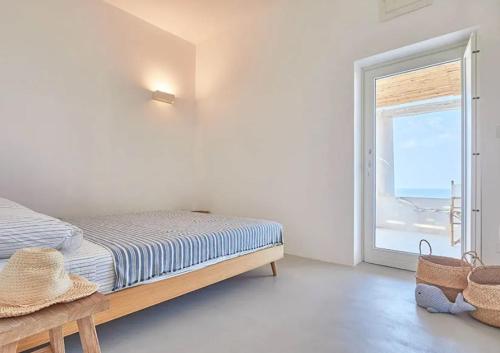 Postel nebo postele na pokoji v ubytování Villa in Panarea with an amazing view