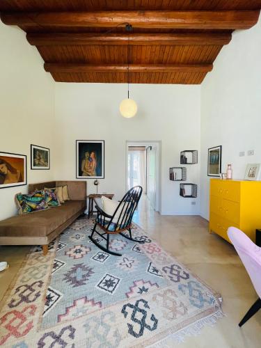 Χώρος καθιστικού στο Dimora Elisabetta country escape Noto