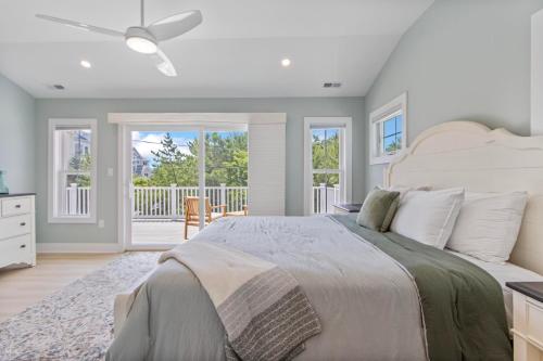 Postel nebo postele na pokoji v ubytování Beach avenue 23