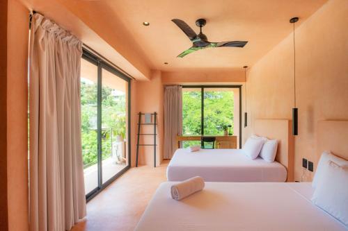 Casa Toro La Puntaにあるベッド