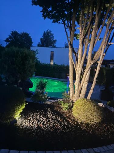 Bazén v ubytování Blaue Lagune-Ferien mit Stil nebo v jeho okolí