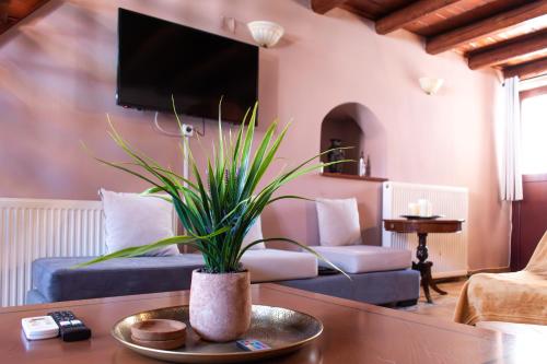 KD Rustic Homeにあるテレビまたはエンターテインメントセンター