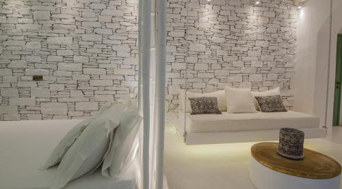 Posezení v ubytování Levantes Ios Boutique Hotel