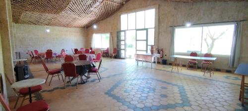 Restaurace v ubytování La ferme d'hôtes des lacs