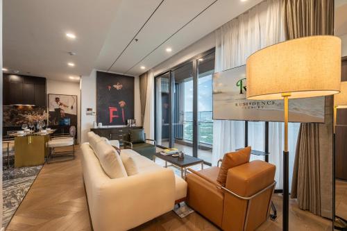 Χώρος καθιστικού στο Lumiere Riverside - Raymond Holm - Luxurious 5-star apartment