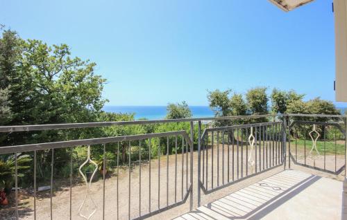 a balcony with a view of the ocean at Lovely Apartment In Agropoli With Wifi in Agropoli