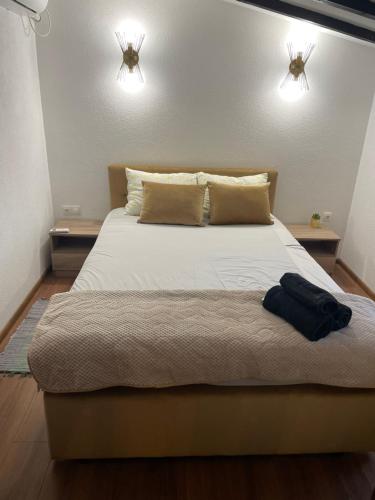 Giường trong phòng chung tại Villa Elias