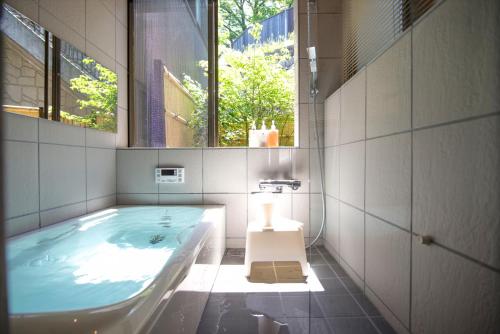 Ett badrum på Kazueya