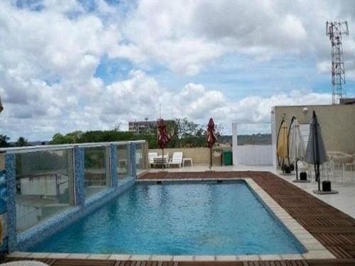 a large swimming pool on top of a building at Hotel Inter Chimoio in Chimoio