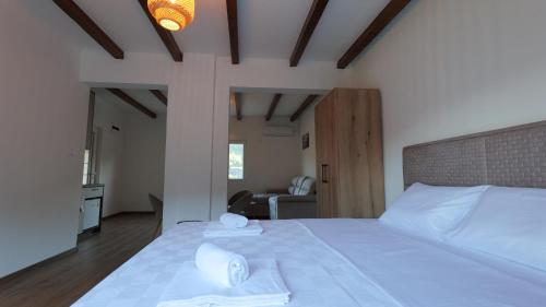 Postel nebo postele na pokoji v ubytování Riječki grad Apartments