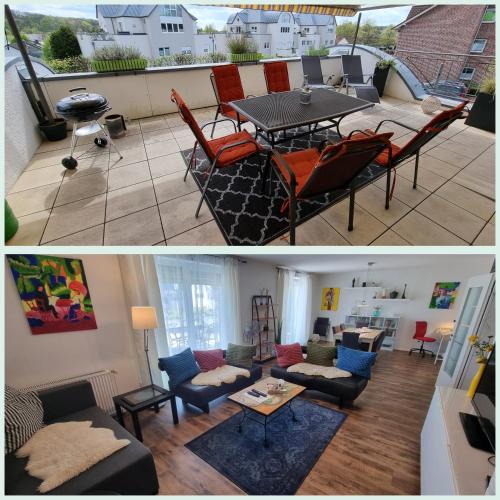 Posezení v ubytování Moderne Wohnung Cathy
