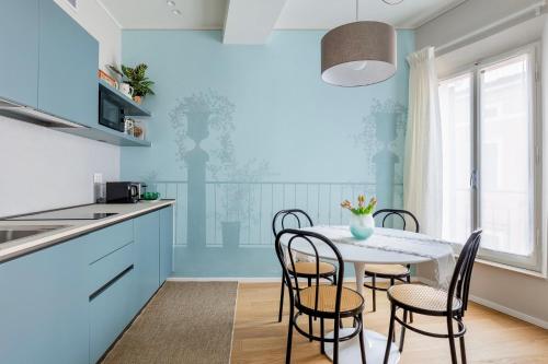 Kuchyň nebo kuchyňský kout v ubytování felino24parma - Il Borgo