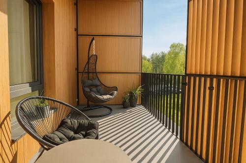 Balkón nebo terasa v ubytování Tężnia & Augustów - 24h Apartamenty - Klimatyzacja - Parking
