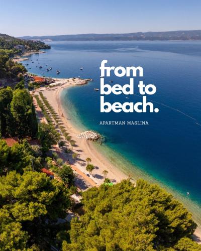 Sea View Beachfront Apartment Maslina