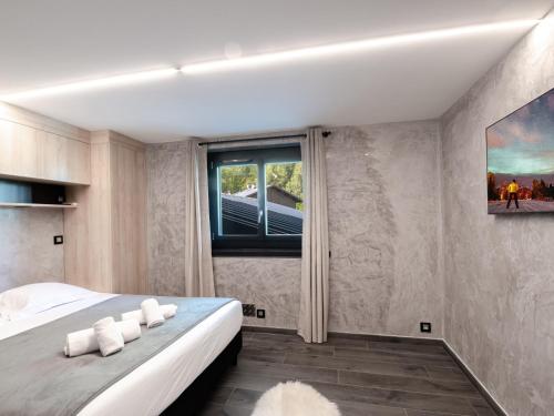 Kúpeľňa v ubytovaní Demi-chalet cosy avec terrasses, WiFi et parking à Chamonix - FR-1-343-228