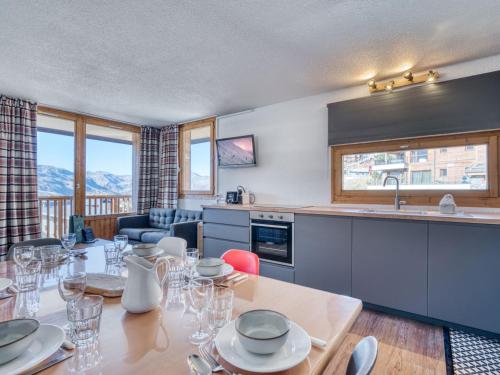 Val Thorens - Appart rénové, 6 pers, accès pistes, parking, wifi