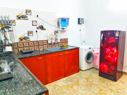 Η κουζίνα ή μικρή κουζίνα στο Villa Jean