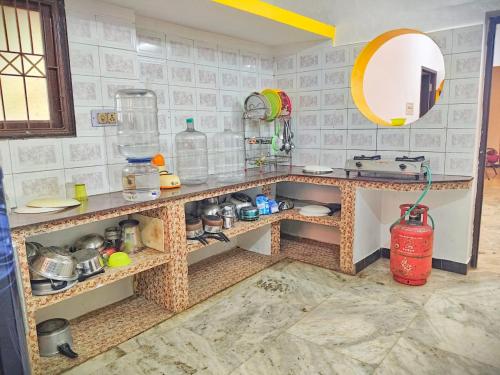 Η κουζίνα ή μικρή κουζίνα στο Villa Sammy