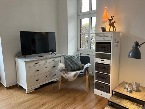 Landhotel Jagdschlösschenにあるテレビまたはエンターテインメントセンター