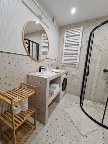 Ένα μπάνιο στο Apartament nad Przykopą