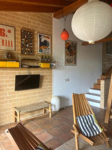 Zona de estar de Cozy apt Alfambras Aljezur CASA C