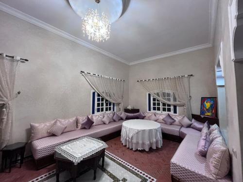Χώρος καθιστικού στο Charming villa in Safi