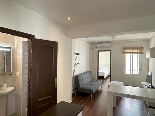 Χώρος καθιστικού στο Apartamento en el centro de Talavera