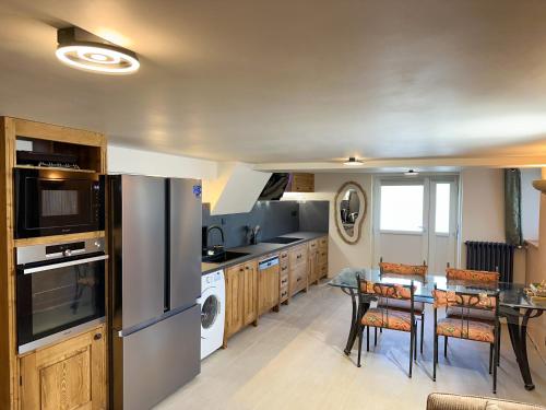 Dapur atau dapur kecil di Maison Vaquier appartement