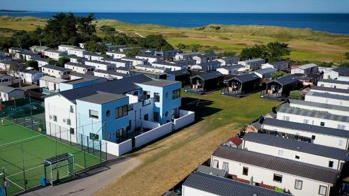 an aerial view of a row of houses at Burrow Holiday Park in Rosslare