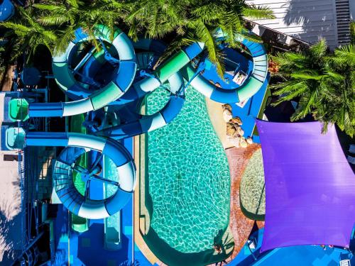 an image of a water slide at a water park at Tasman Holiday Parks - North Star in Hastings Point