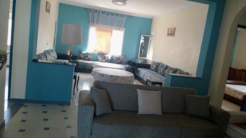 Χώρος καθιστικού στο Dar ElBiad large family house