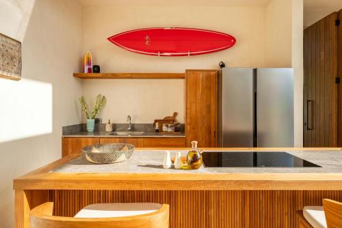 Køkken eller tekøkken på Villa Monoï Uluwatu