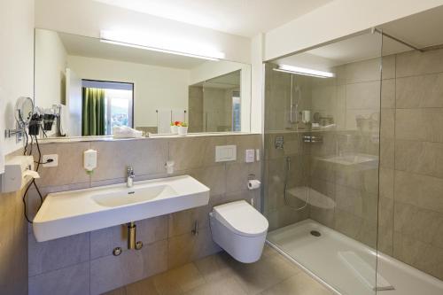 Koupelna v ubytování VitalBoutique Hotel Zurzacherhof