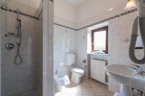 Koupelna v ubytování Hotel Belvedere