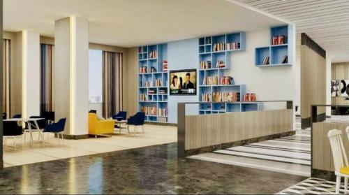 Ο χώρος του lounge ή του μπαρ στο Country Inn & Suites Lucknow Gomti Nagar