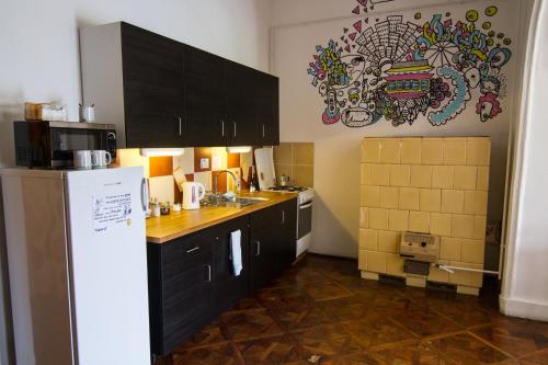 Кухня или мини-кухня в Pal's Hostel and Apartments
