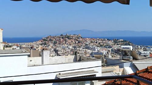a view of a city from a building at DS Port Seaview in Kavala