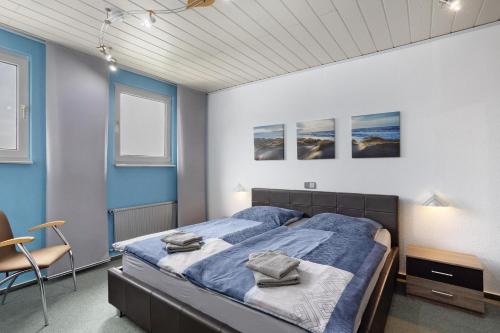 Postel nebo postele na pokoji v ubytování Ferienwohnung Panoramablick