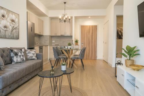 Χώρος καθιστικού στο Queen's Park Residence Apartments