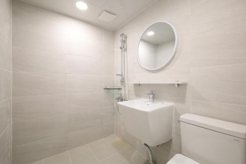 Salle de bains dans l'établissement Hotel Mori