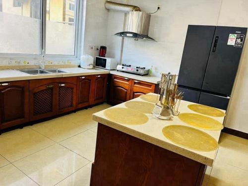 Kuchyň nebo kuchyňský kout v ubytování Tracey's homes