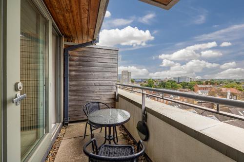 Ein Balkon oder eine Terrasse in der Unterkunft Central Lux Penthouse with Balcony, Terrace & Prking