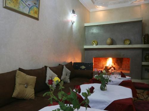 Zona d'estar a Riad El Bellar