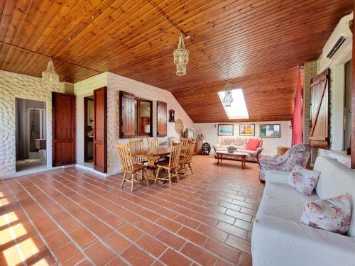 Χώρος καθιστικού στο Villa Giusy