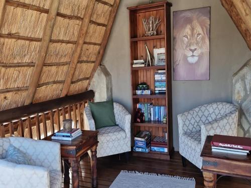 Χώρος καθιστικού στο The Dreamcatcher Lodge