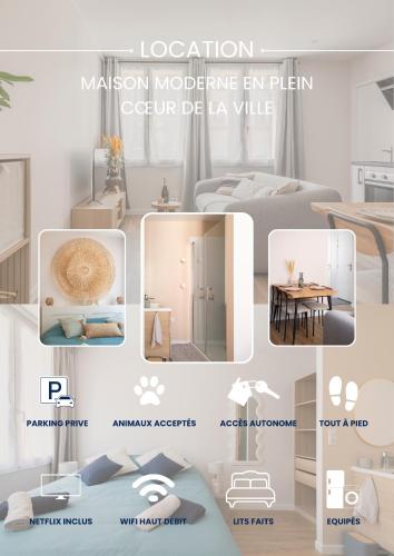 CDC 3, appartement 2 chambres avec SDB privatives et parking inclus