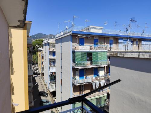 a view from the balcony of a building at La Pietra 1911 in Ercolano