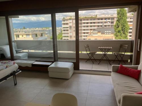 Amazing views modern flat Geneva, Champel