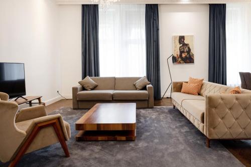 Coin salon dans l'établissement ZOYA LUXURY RESIDENCE